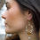 Thumbnail: Gold Amber Hoops