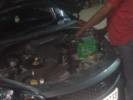 New Battery and Headlight or Headlamp Repair for TATA Indica