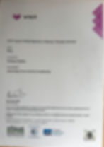 Professional beauty therapy qualifications and certificates of Svitlana Rybka