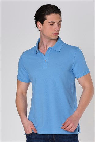 Küçük resim: Duca Blanca Göğüs Nakışlı Klasik Pike Polo Yaka T-Shirt Mint DBK19131025
