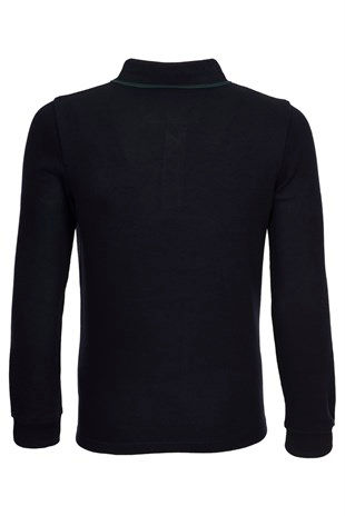 Küçük resim: ERKEK POLO YAKA ÖNÜ JAKARLI CEPLİ ÖRME SWEATSHİRT YEŞİL 18KD1EKD2105