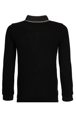 Küçük resim: ERKEK POLO YAKA ÖNÜ JAKARLI CEPLİ ÖRME SWEATSHİRT GRİ 18KD1EKD2105