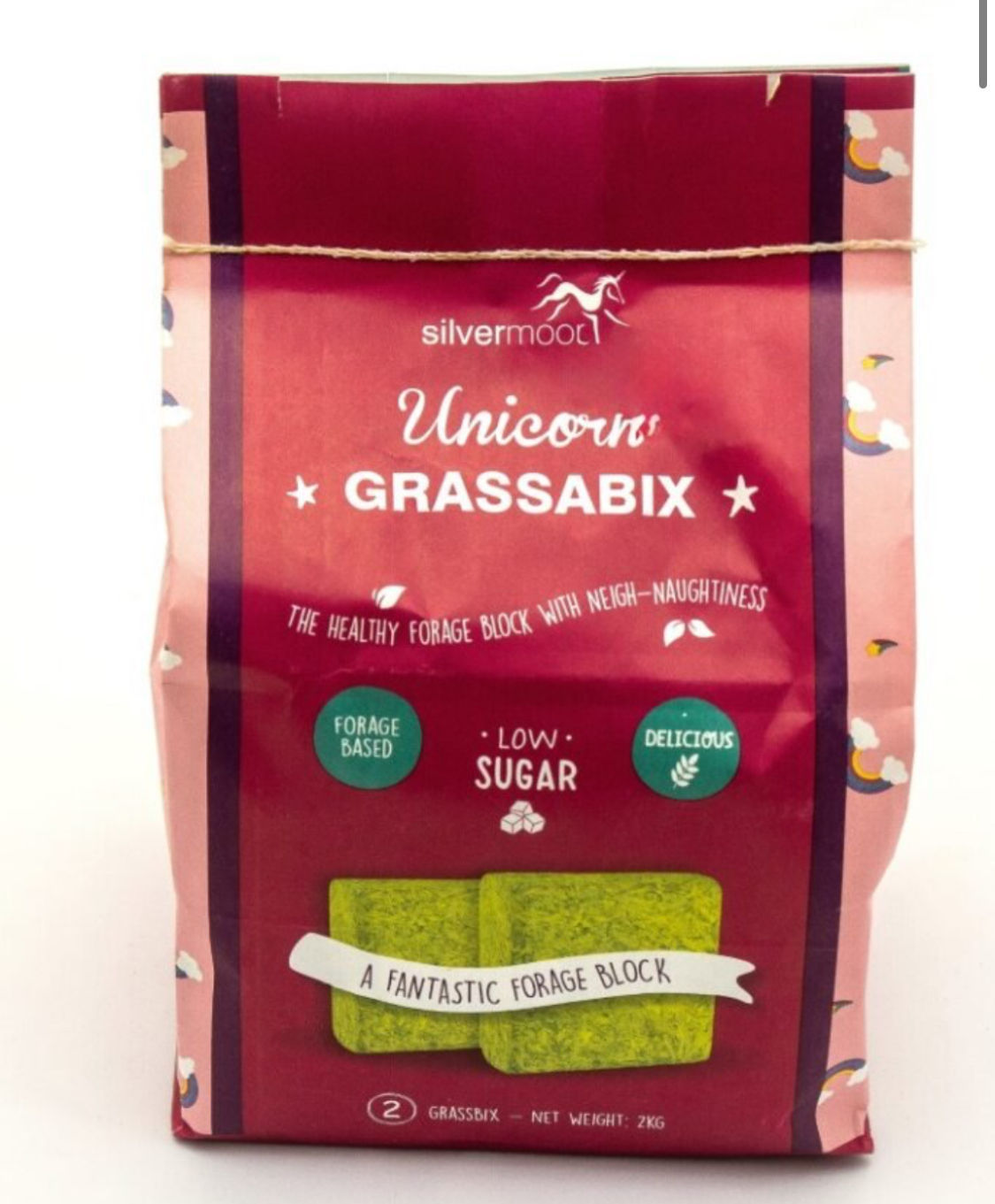 Silvermoor Minty Unicorn Grassabix 2 x 1kg