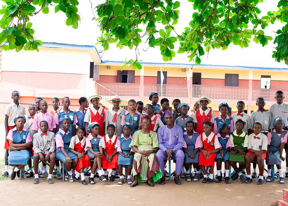 A few of our graduated students visiting the Agape campus