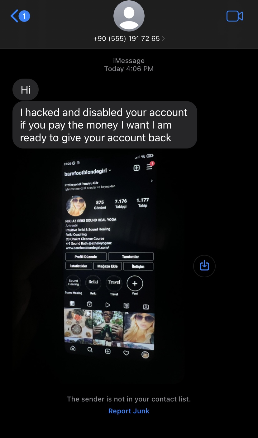 My insta account was hacked and deleted. Plz contact me through FB or on here. Hoping IG can help me content media