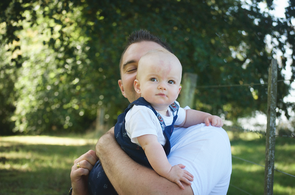 father with baby son