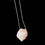 Miniatura: Colar de Prata com Quartzo Rosa Bruto
