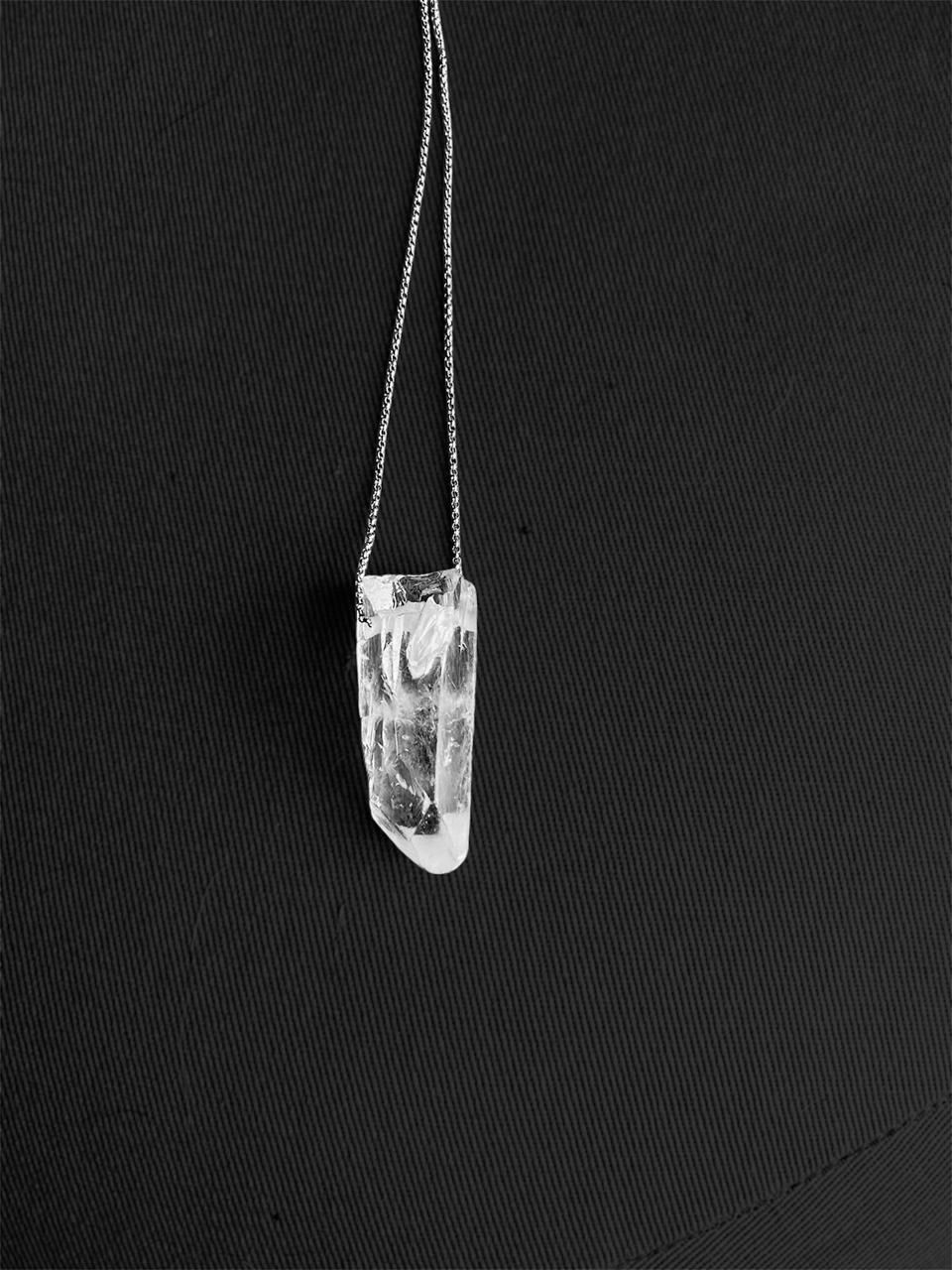 Miniatura: Colar de Prata com Cristal Bruto