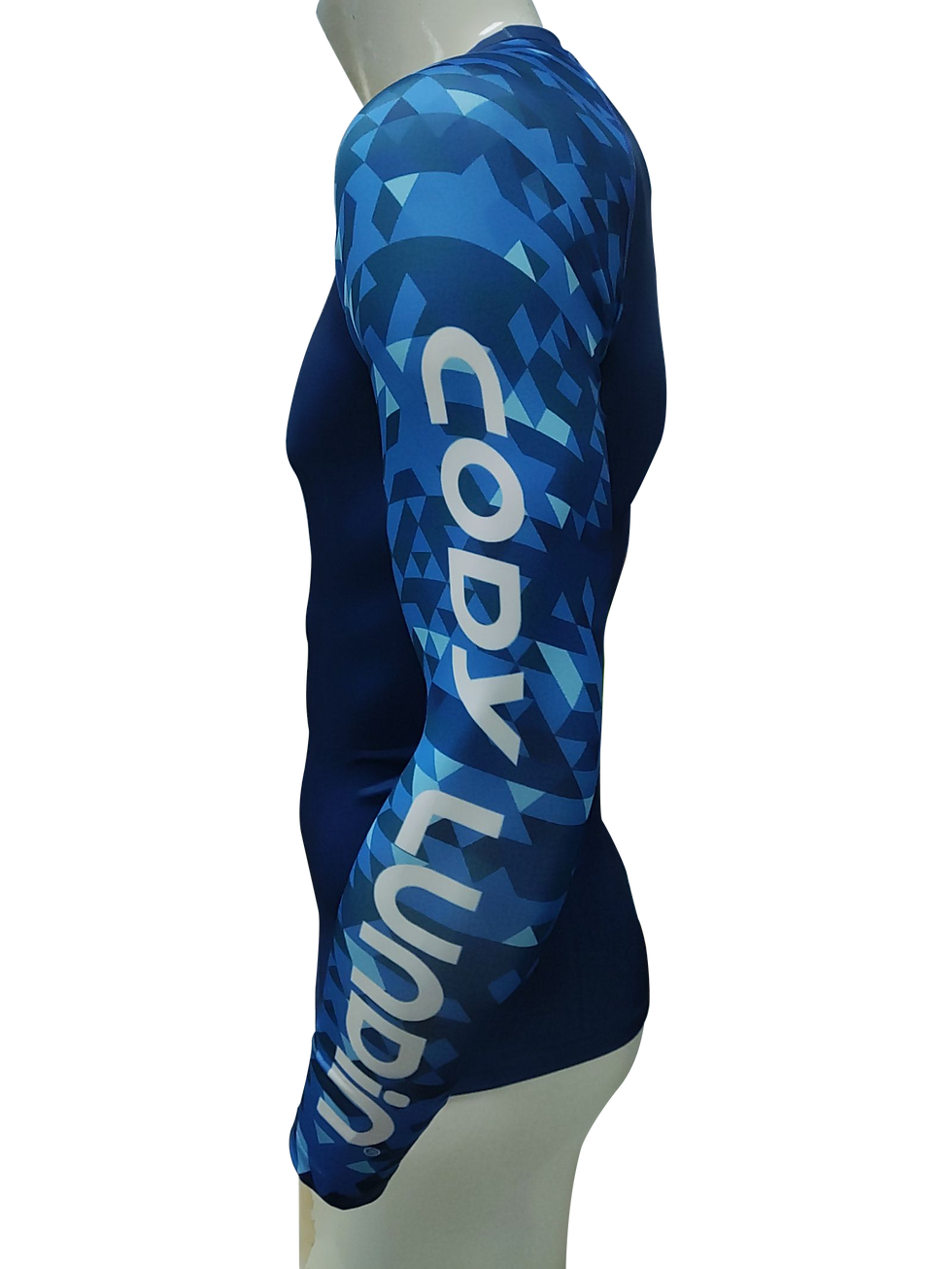 Miniatura: Surfing Swimming Diving T-Shirts Compression Long Rash Guard Swimwear Men's UV P