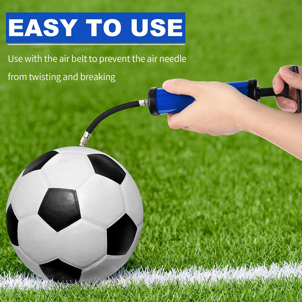 Miniatura: 1 Pc Portable Multifunctional Ball Pump With Needle And Nozzle, Ball Inflator Fo