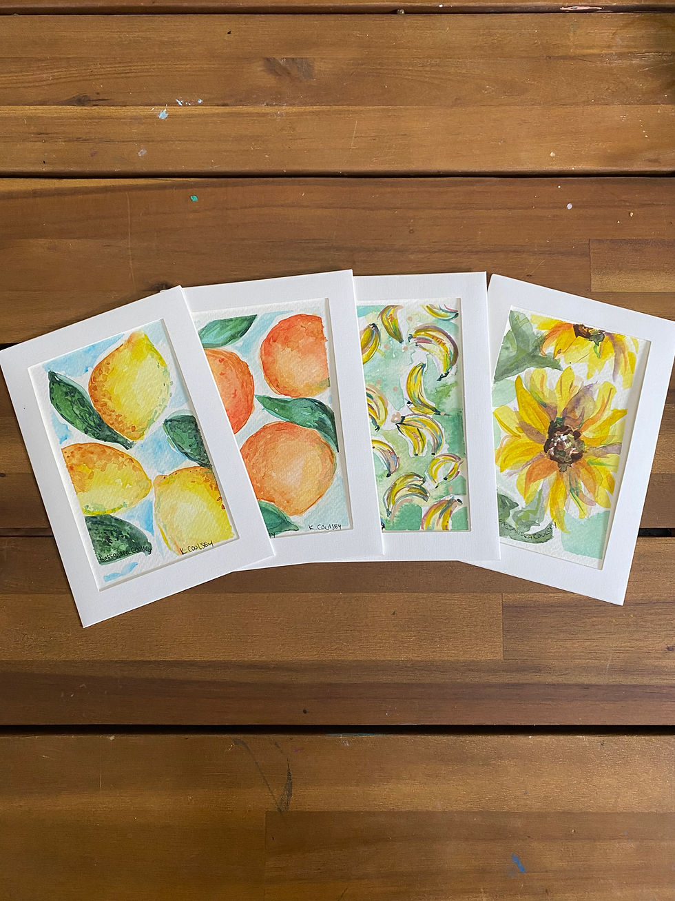 Thumbnail: Set of Florida Fields Watercolor Cards
