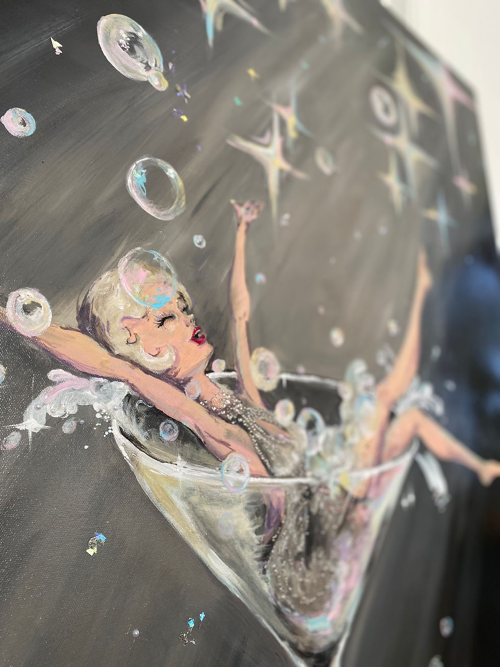 Thumbnail: Stirred original 36” x48”