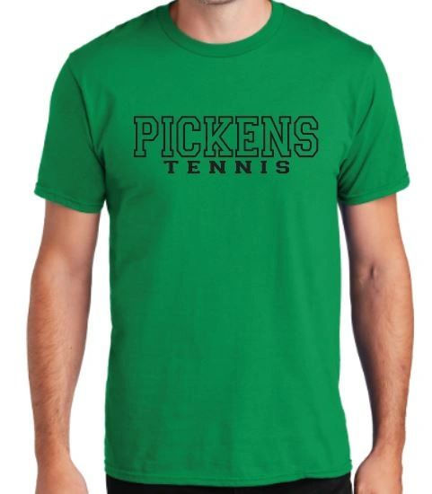 Pickens Tennis Block Letter SS Tee