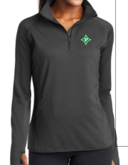 Ladies 1/4 Zip Pocket Pullover