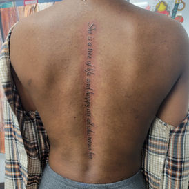 Script tattoo fine line blackwork line work cursive writing all skin types illustrative tattoo custom art Mad Rabbit colour tattoo tattoo aftercare New Tribe Tattoo Heartless Ink Black Widow Tattoo MY Ink Tattoo Flame Wise Ink Chronic Ink Tattoo People Tattoo Junction Better Butter Care tattoo glide done by Shaifa at Lewis Family Tattoo Company Tattoo Goo Hustle Butter