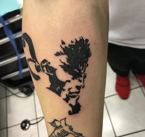 Wolverine side profile tattoo X-men tattoo Wolverine cartoon side view tattoo comic book tattoo pop culture tattoo blackwork tattoo black and grey tattoo linework tattoo flower tattoo Mad Rabbit colour tattoo custom trad tattoo aftercare New Tribe Tattoo Heartless Ink Black Widow Tattoo MY Ink Tattoo Flame Wise Ink Chronic Ink Tattoo People Tattoo Junction Better Butter Care tattoo glide done by Alan Sparki at Lewis Family Tattoo Company Tattoo Goo Hustle Butter