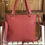 Thumbnail: Rose Leather + Cotton Canvas Carry Tote