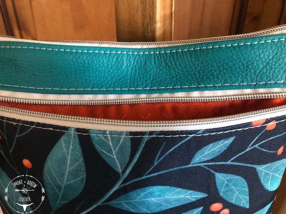 Thumbnail: Turquoise Leather Hobo Crossbody