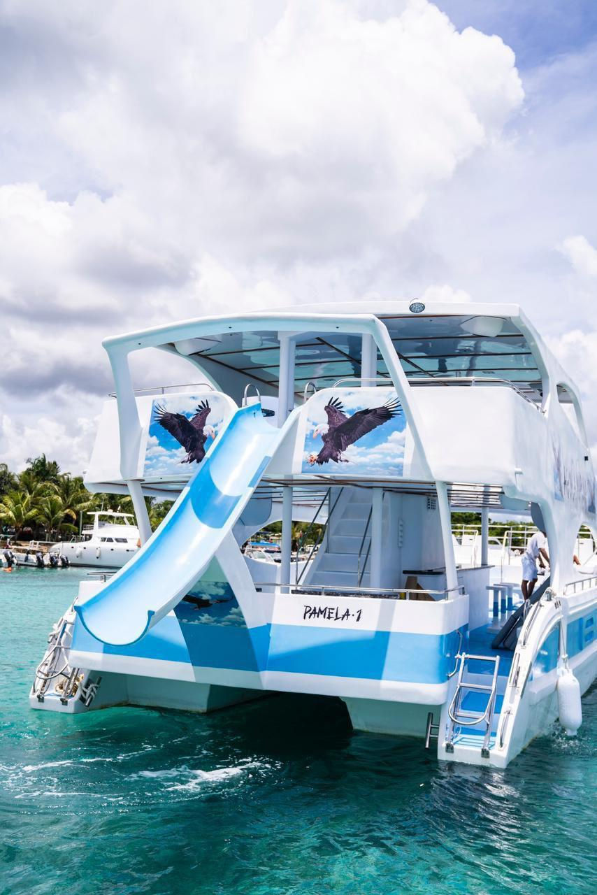 Catamaran with Slide to Saona Island