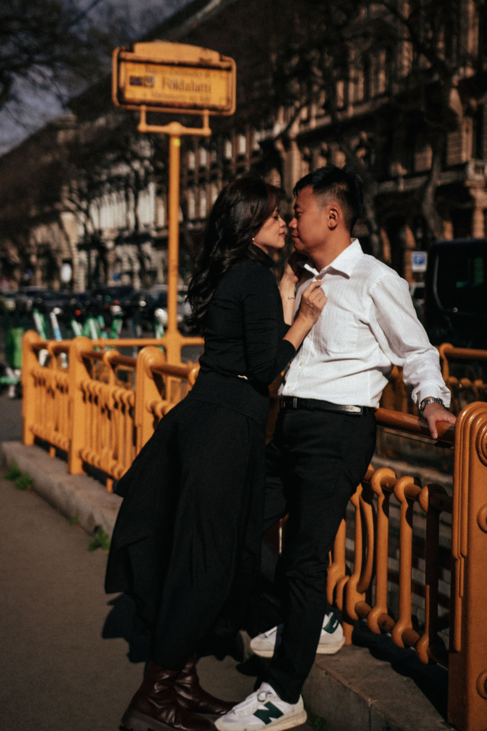 Romantic couple photoshoot in Budapest.