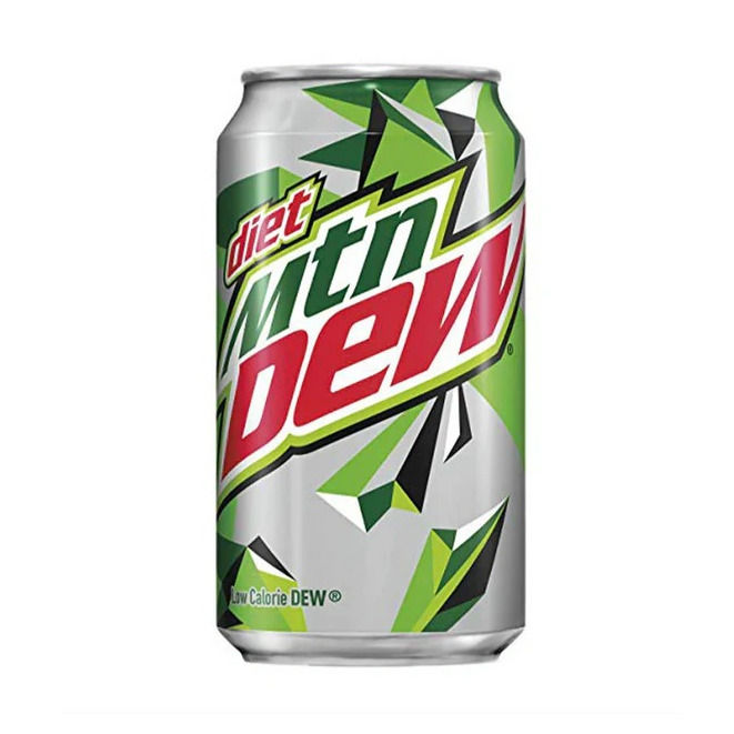 Soda Mtn Dew Diet 12oz Can