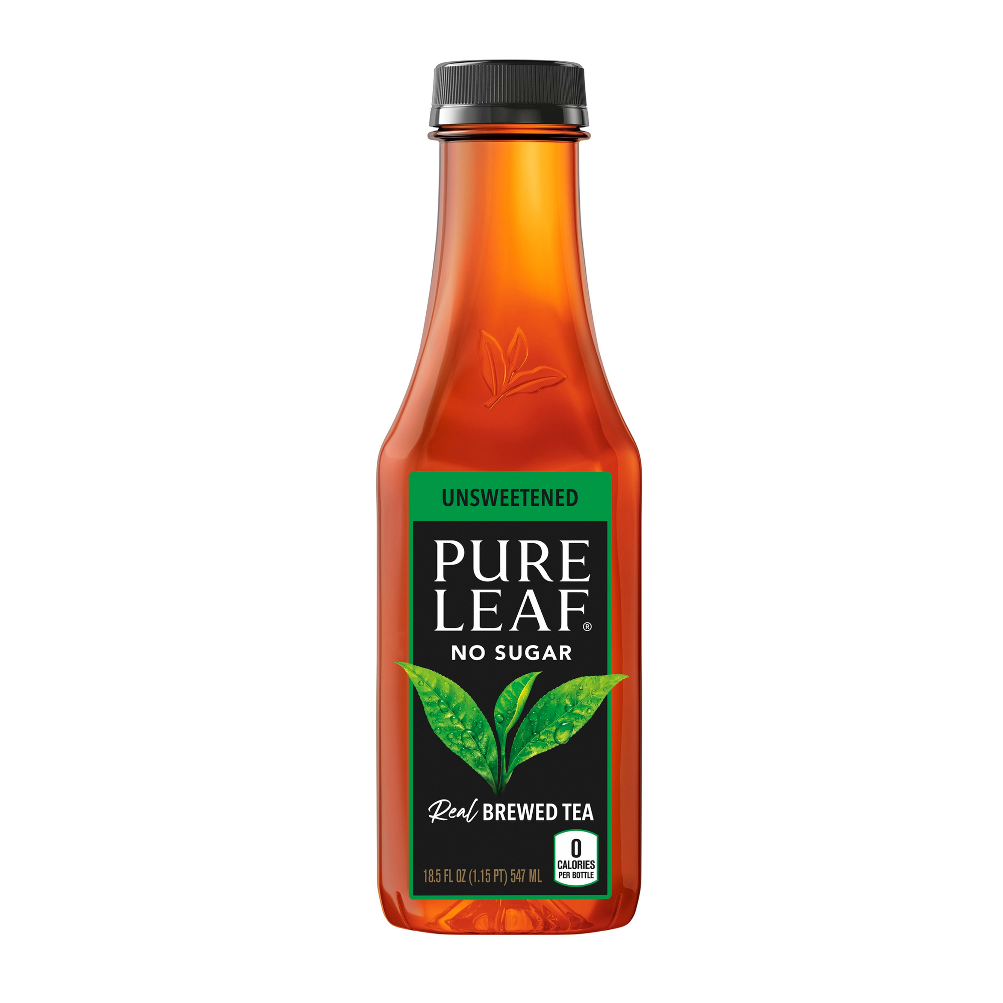 Pure Leaf Iced Tea, Unsweetened, 18.5 fl oz bottle