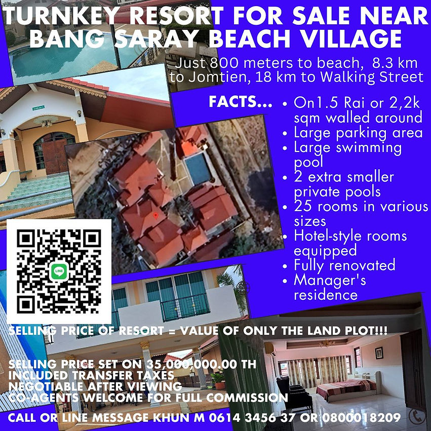 Turnkey Resort for Sale near Bang Saray Beach Village.jpg