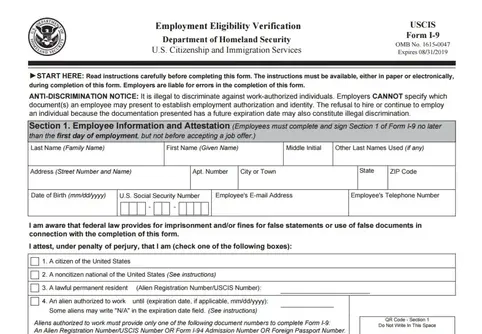 Form I-9 and E-Verify - Employers & Employees Responsibility