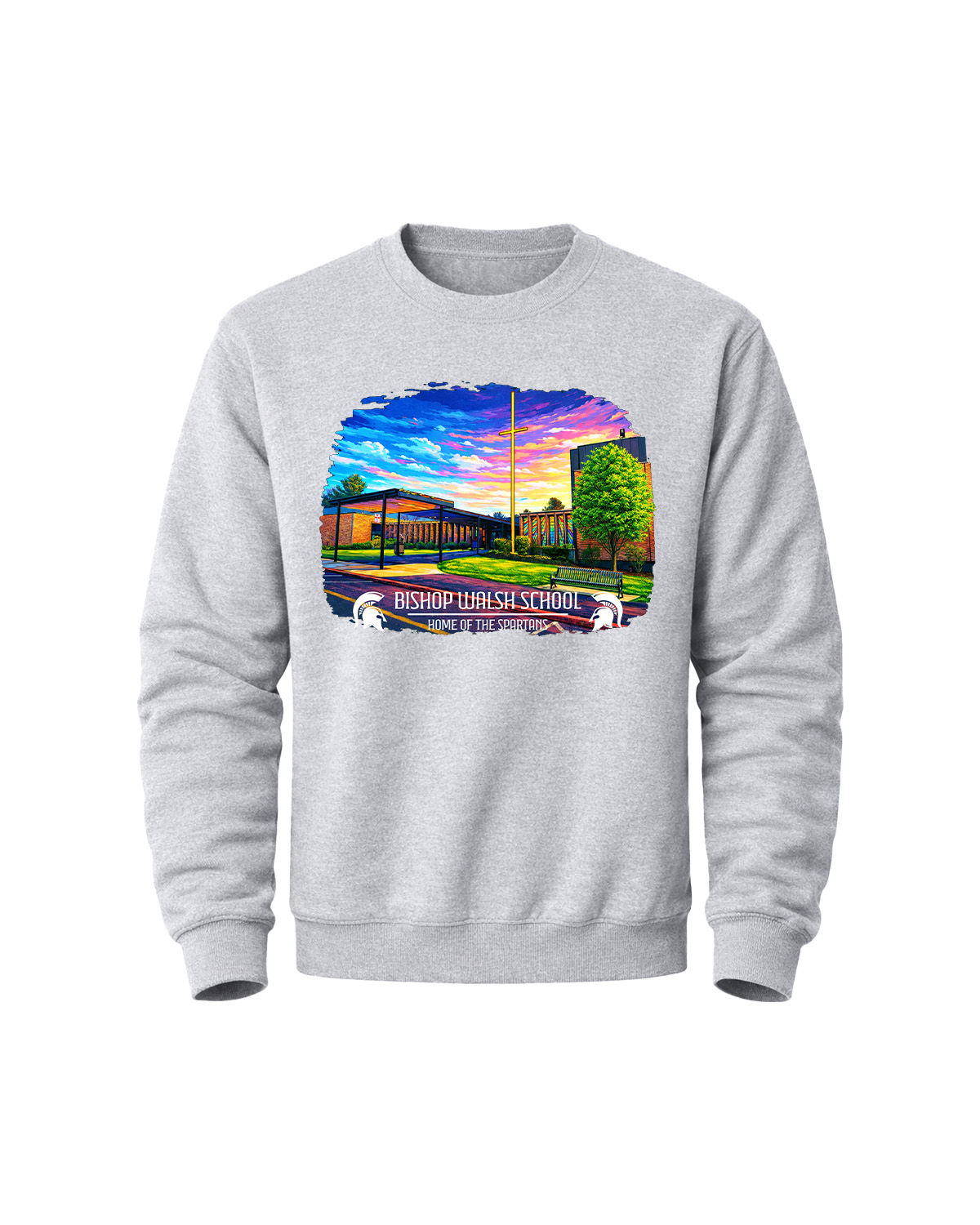 BW Home of the Spartans Softstyle Crewneck