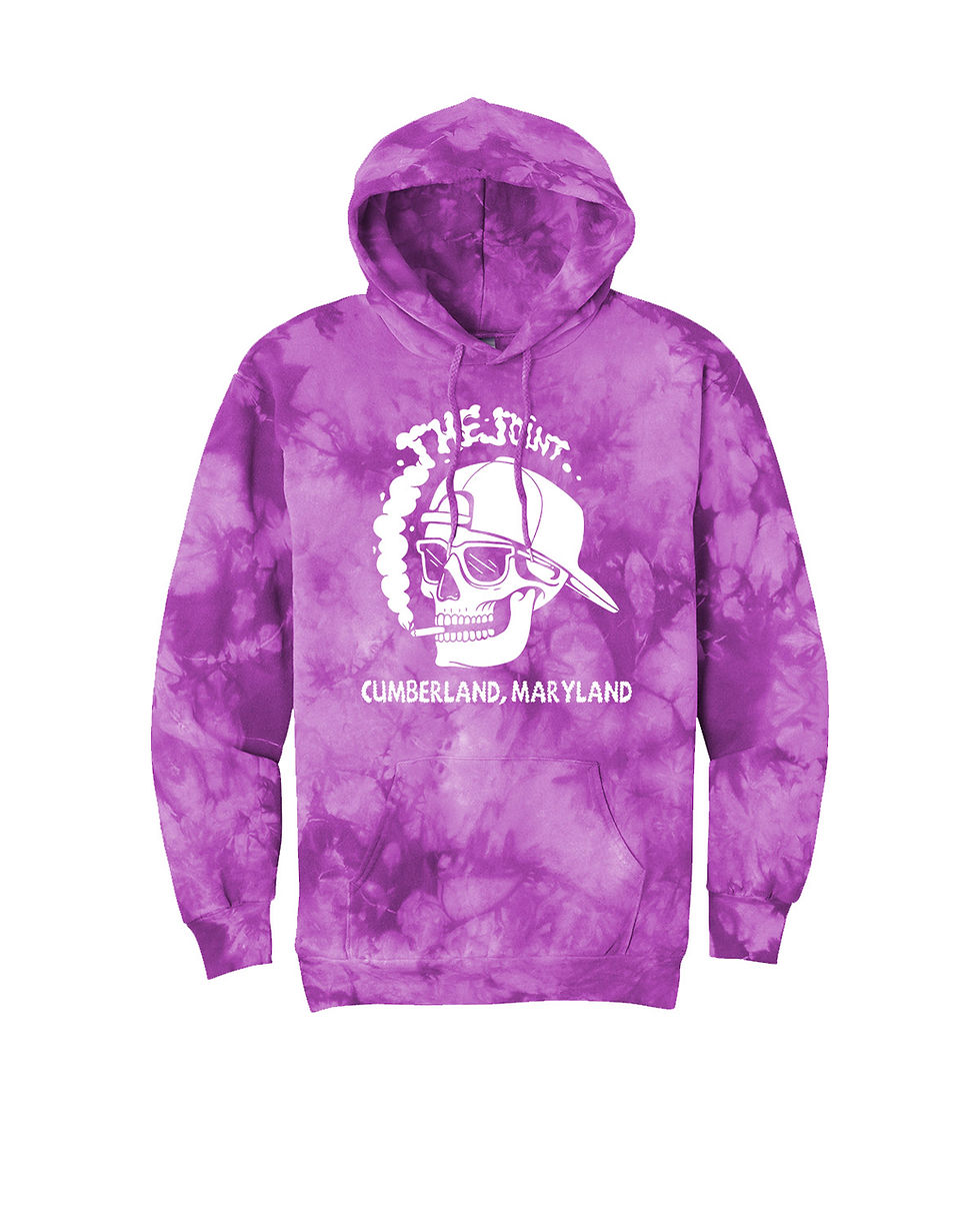 Thumbnail: Smoking Skull Tie Dyed Hoodie