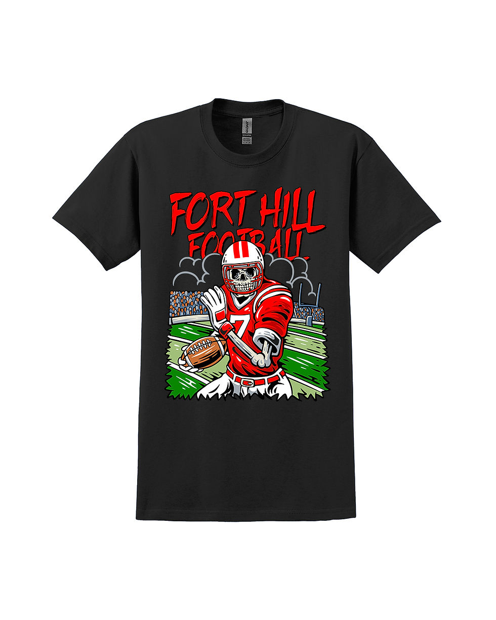 Thumbnail: Fort Hill Football Skeleton Tee