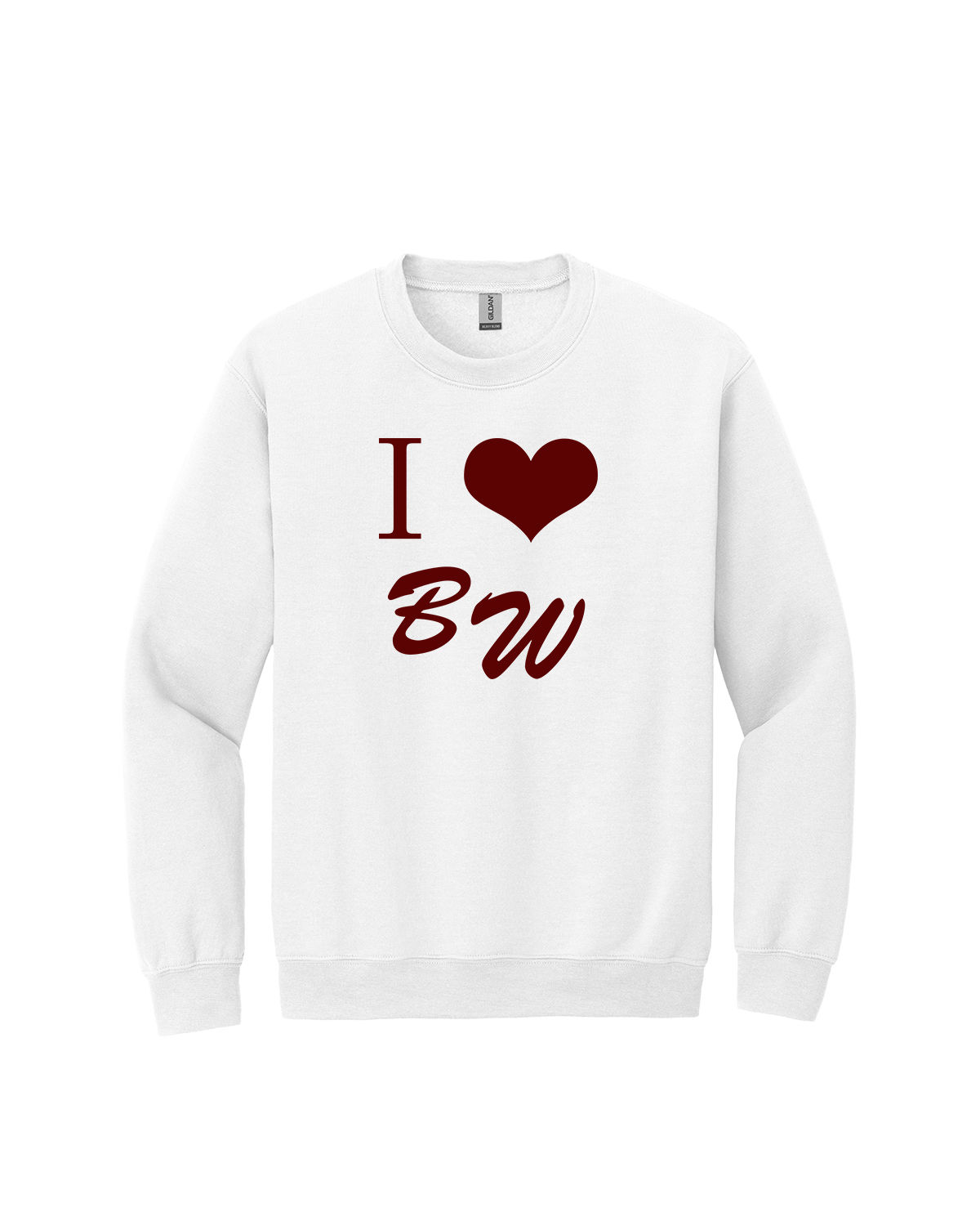 I Love BW Crewneck Sweatshirt