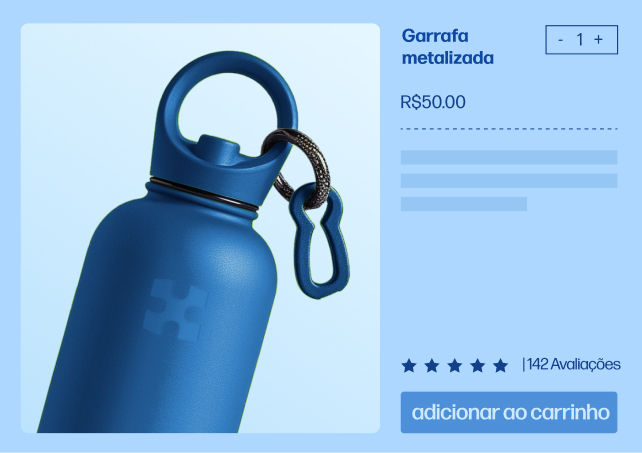 Um produto à venda em uma loja online.