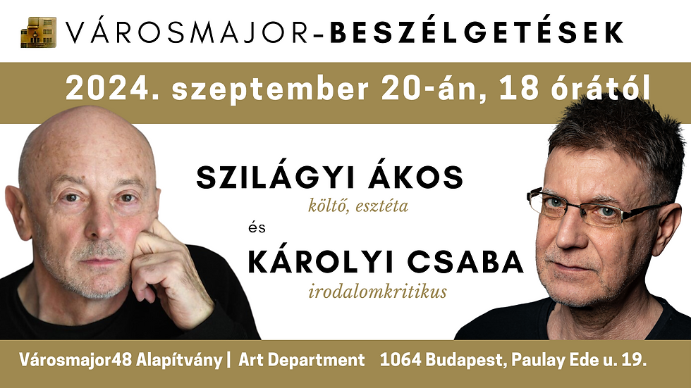 Szilágyi Ákos beszélgetése Károlyi Csabával