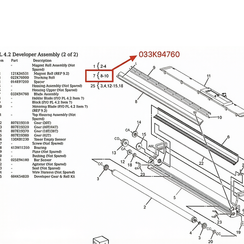 Миниатюра: Оригинальное блок лезвий для Xerox 6279