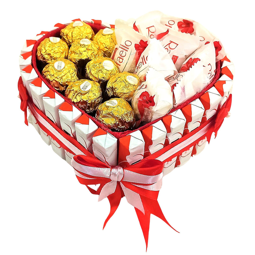 Miniature : Box kinder Raffaello Ferrero coeur chocolat Anniversaire cadeau personnalisé