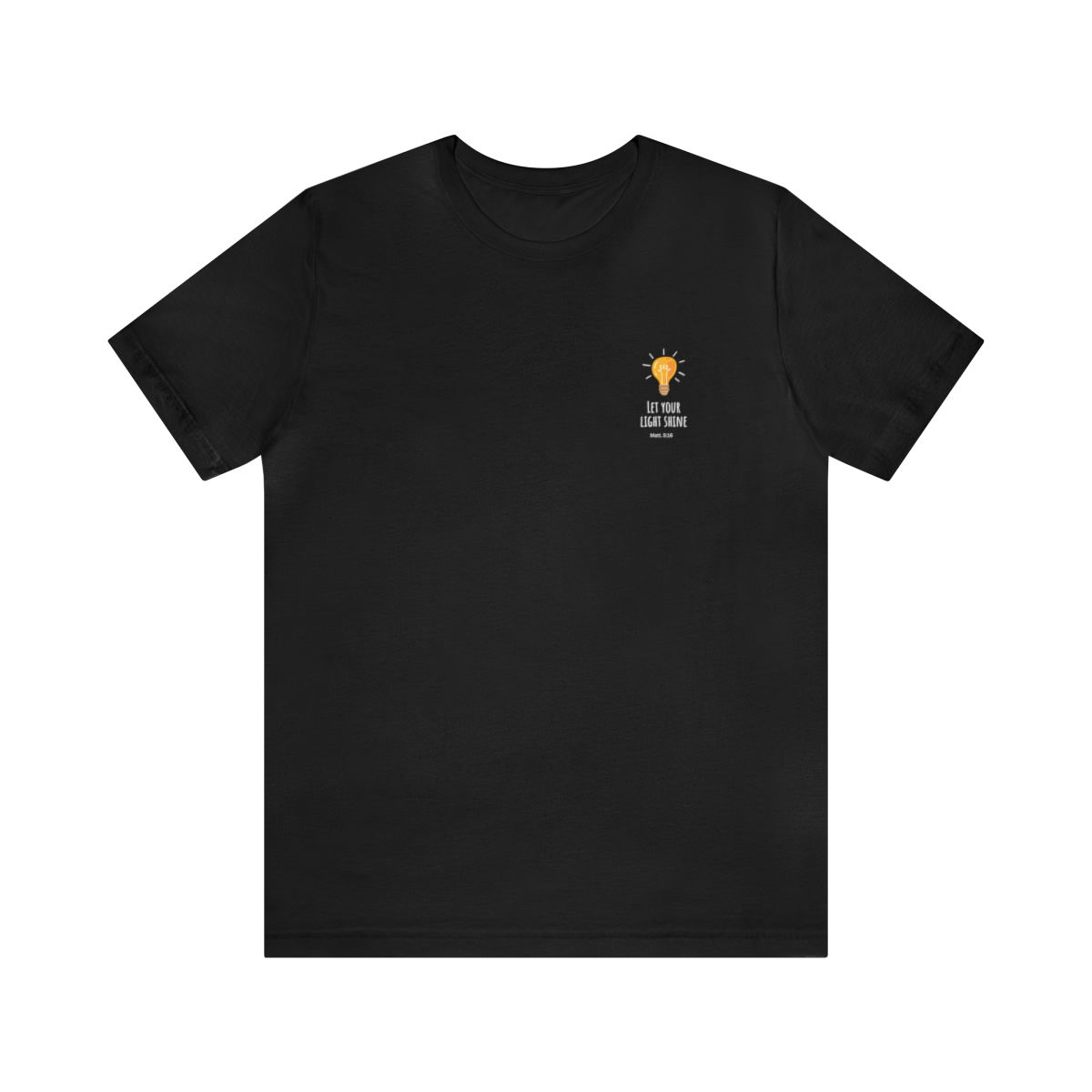 Light Shine Tee White Logo L-Chest