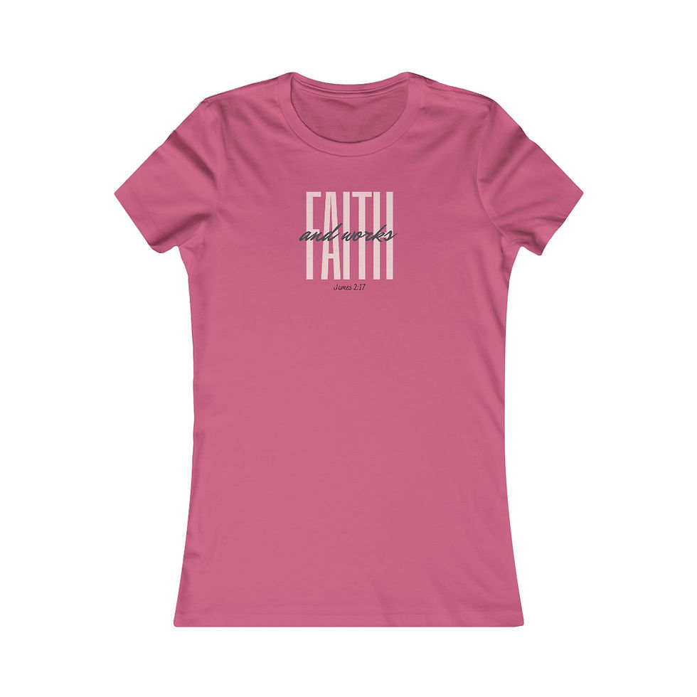 Thumbnail: Women's Faith & Works Pink Tee