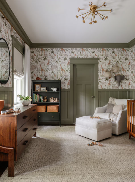 Nursery in Rumson New Jersey in the Robin Road Project designed by Salt Design Company