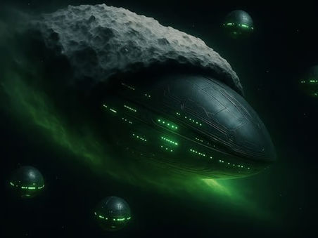 3i Atlas as intergalactic ship