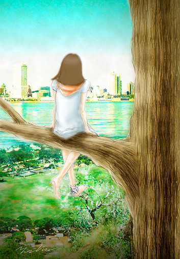 TK-Digital-Art-Girl-Sitting-on-Tree-Branch-Wonder-How-Life's-Gonna-Be-SS.jpg