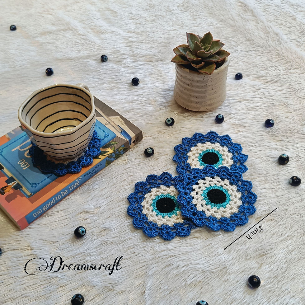 Thumbnail: Sacred Gaze Evil Eye Coasters (Set of 5)