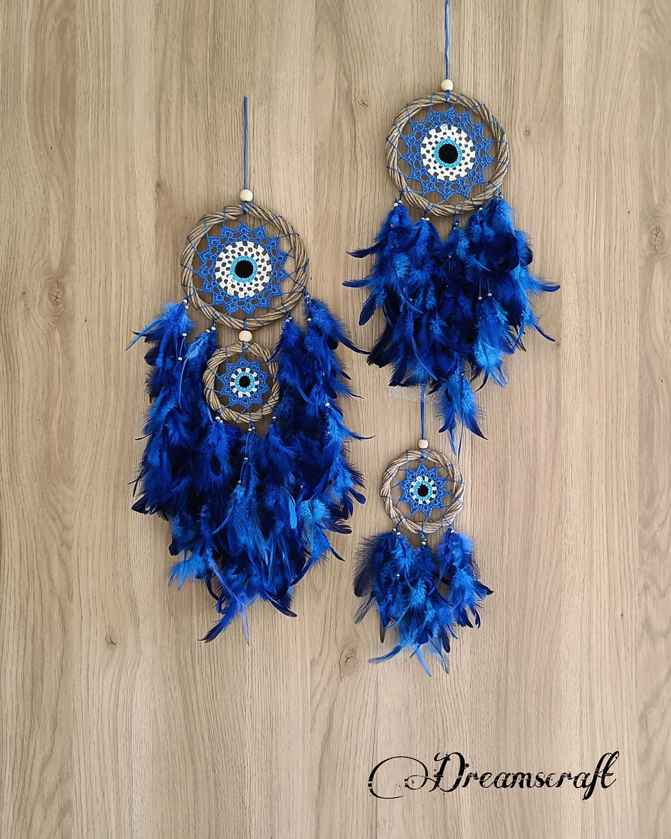 Thumbnail: Sacred Gaze (Set Of Three Evil Eye Dreamcatcher)