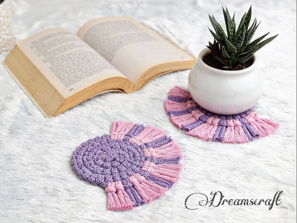 Thumbnail: Macrame coasters (Set of 2)