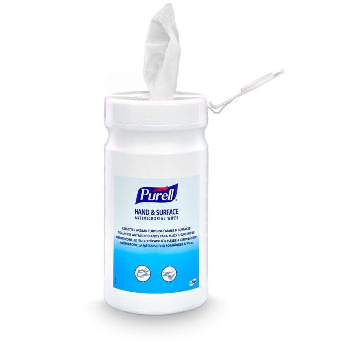 Miniatyrbilde: PURELL® Antimikrobielle Hånd- og Overflateservietter, 200-Tellers Behold