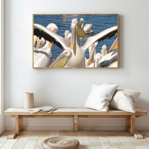 Thumbnail: Discover Stunning Wall Art for Your Home Decor: Pelicans Photo Poster