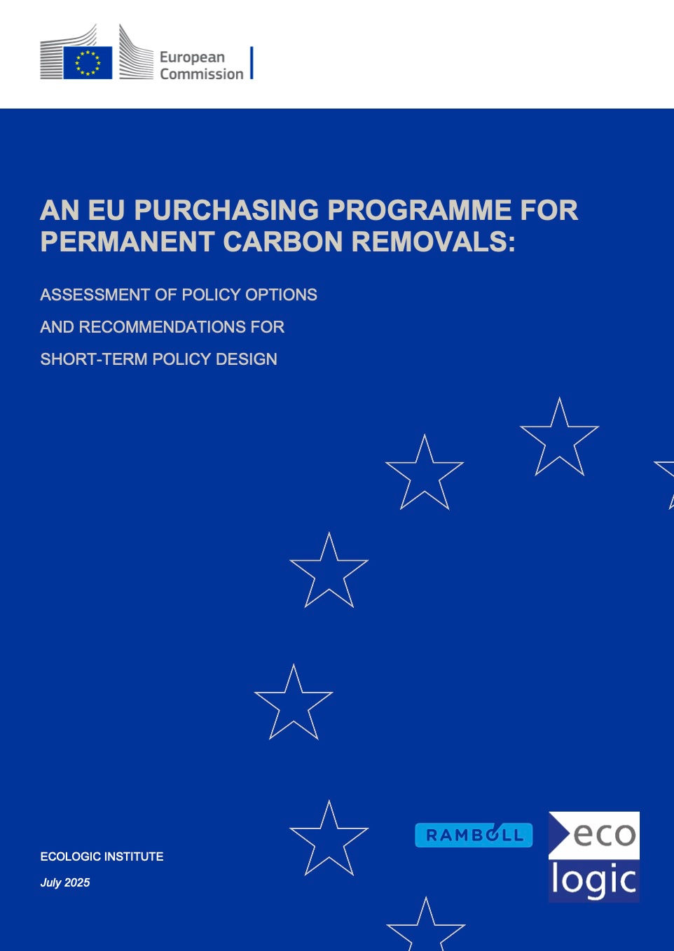 Report An EU Purchasing Programme for Permanent Carbon Removals