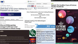 38ª semana CCM 2026. Clima e o futuro. Clean cooking avança; JCM e ITMOs Japão, Índia, Costa Rica; The Summer of Truth na Europa; Corais de Galápagos e o El Niño; vaga IPCC