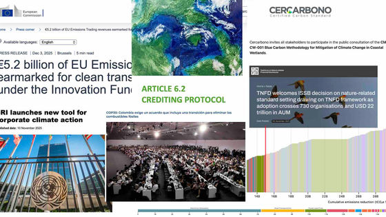 48ª semana Carbon Credit Markets 2025. Artigos 6.2, 6.4, MDL; Singapura; coalizões; hidrogênio 🇪🇺; Climate TRACE; GRI; ISSB e TNFD; Blue Carbon Cercarbono; UNFCCC e savanas; Colômbia y Comb. Fósiles