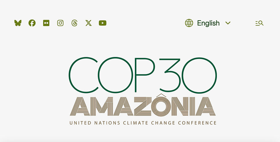 Portal da COP30 no Brasil.